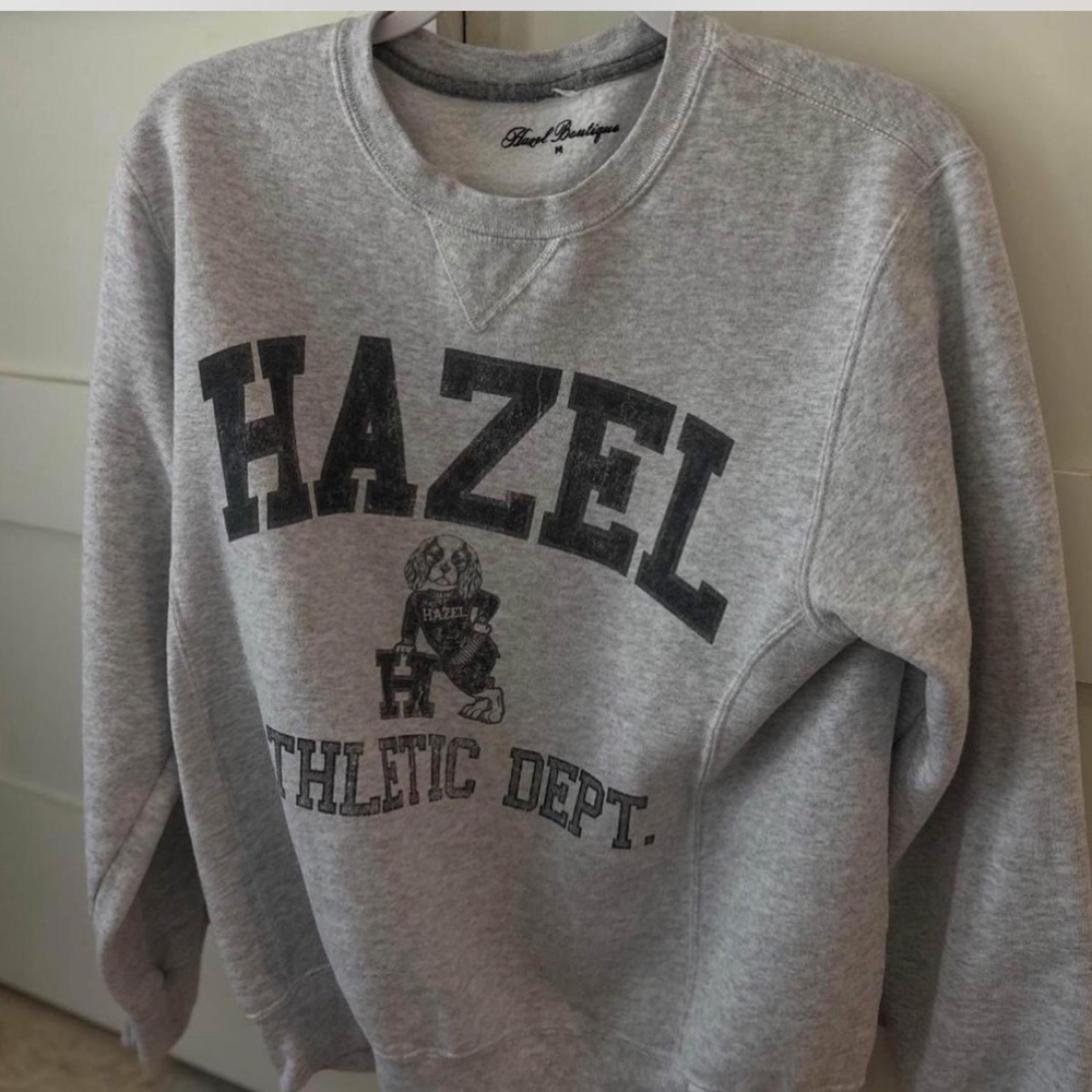 Hazel Athletic Dept. Gray Sweater hazel boutique